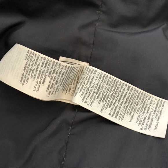 Abercrombie & Fitch Long Puffer Coat Waist Tie & Faux Fur Trim Hood Sz. L Gray - Picture 9 of 11